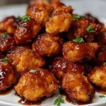 Air Fryer Crispy Honey BBQ Chicken Bites