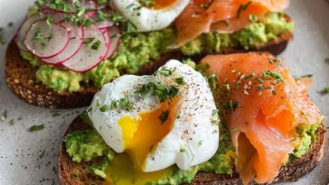 Avocado Toast Variations (Radish, Smoked Salmon, Poached Egg)