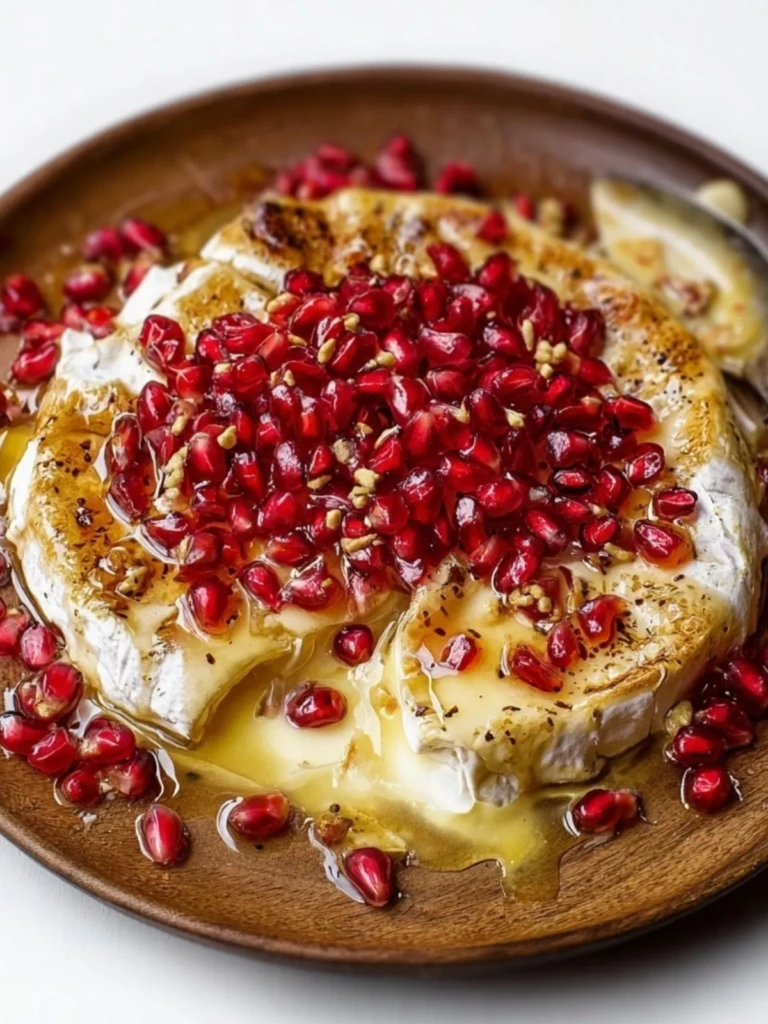 Baked Brie with Honey and Pomegranate Seeds - 2