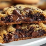 Brownie-Stuffed Chocolate Chip Cookies