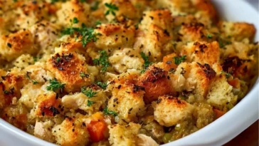 Chicken Stuffing Casserole
