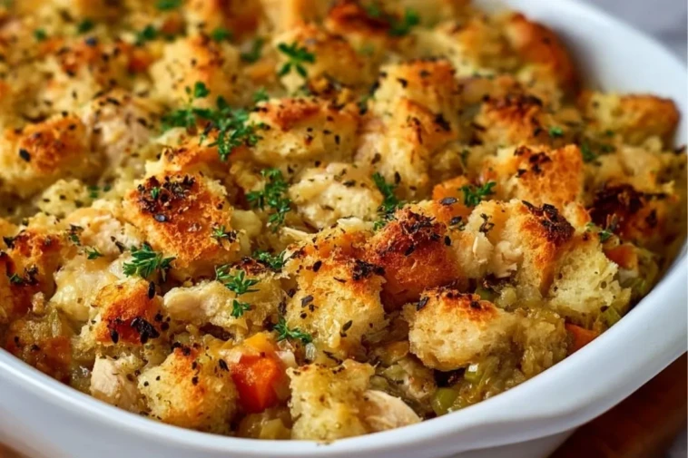 Chicken Stuffing Casserole