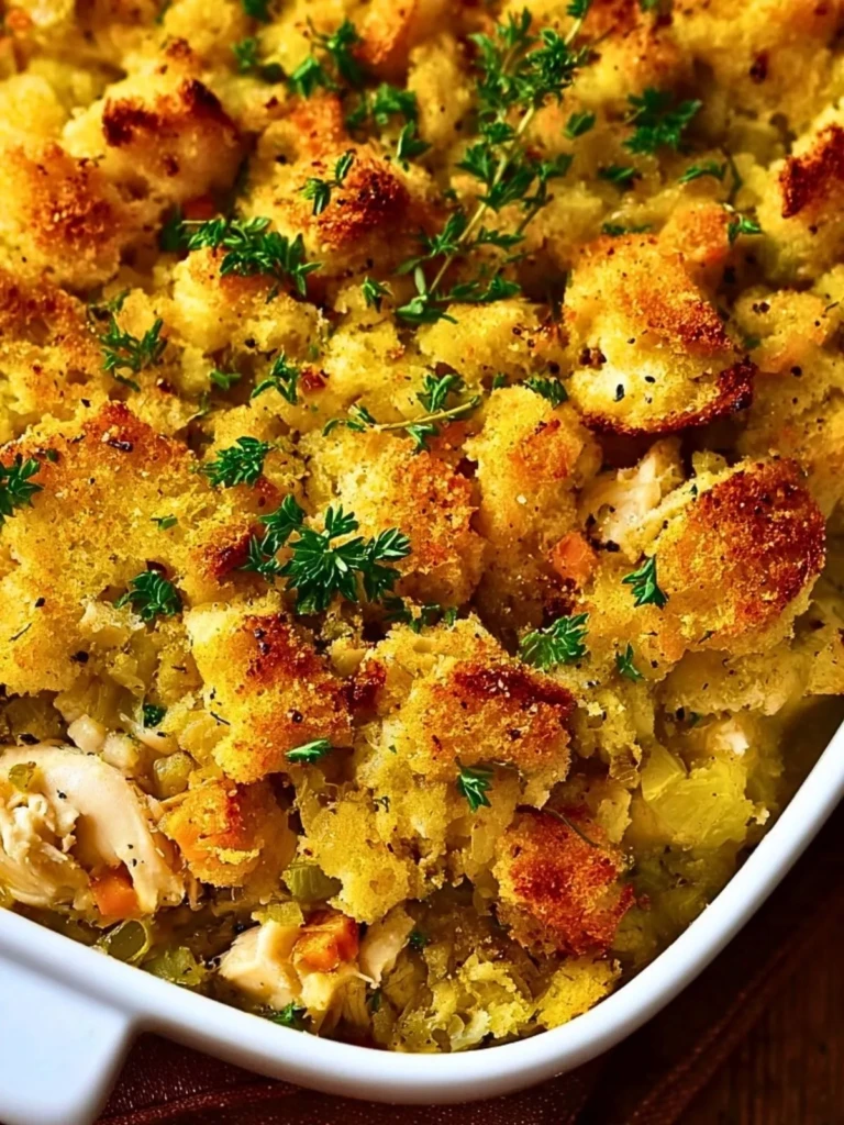 Chicken Stuffing Casserole