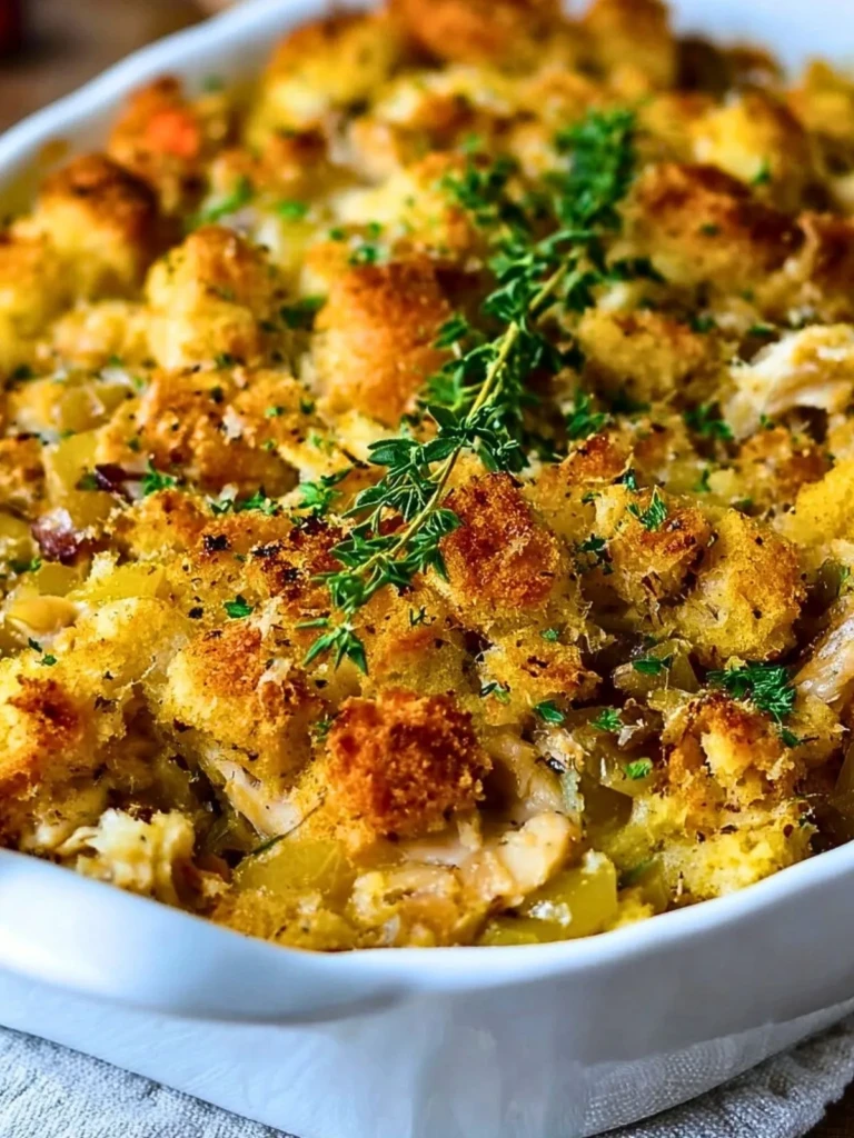 Chicken Stuffing Casserole