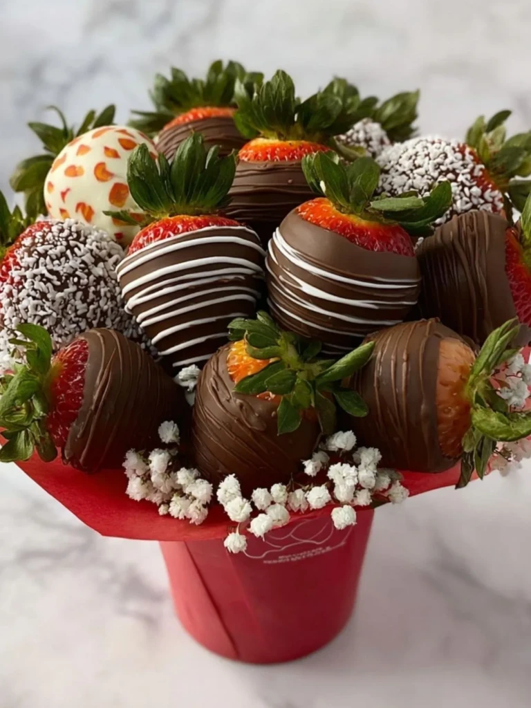 Chocolate Dipped Strawberry Bouquet