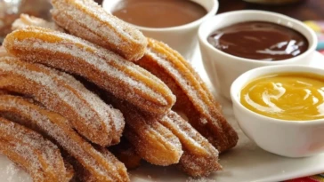 Classic Churros with Dipping Sauces