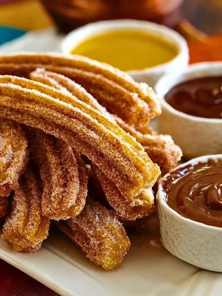 Classic Churros with Dipping Sauces