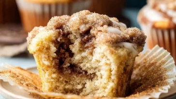 Coffee Cake Muffins with Cinnamon Swirl