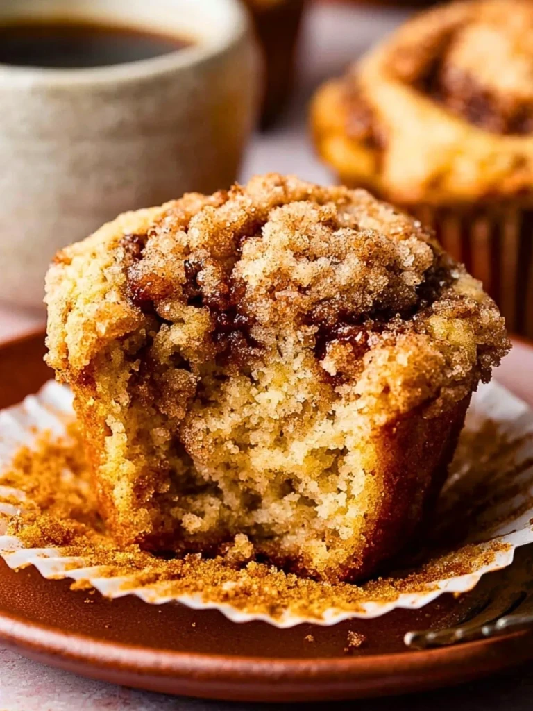 Coffee Cake Muffins with Cinnamon Swirl