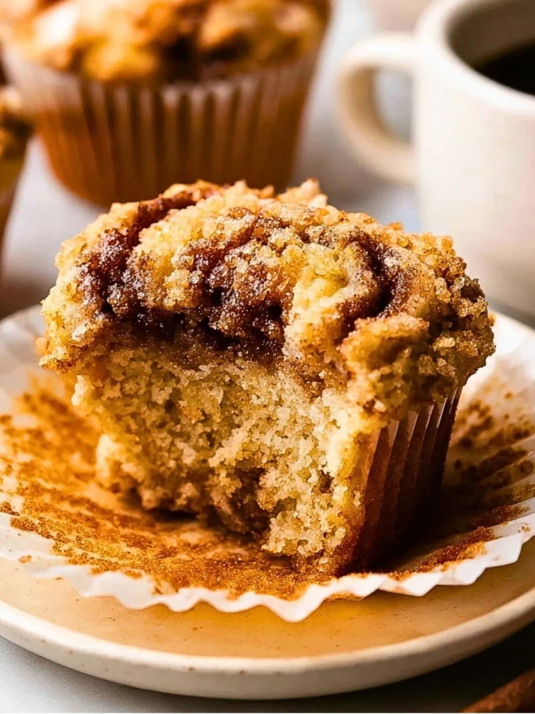 Coffee Cake Muffins with Cinnamon Swirl