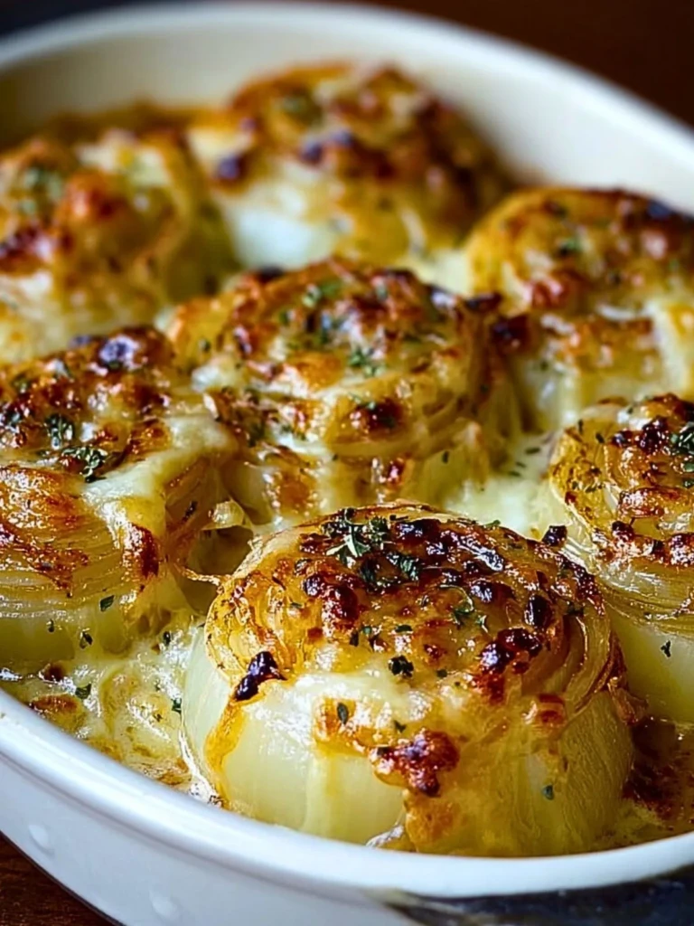 Creamy Baked Onions with Asiago Cheese - 2