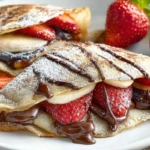 Crepes with Nutella & fresh fruit