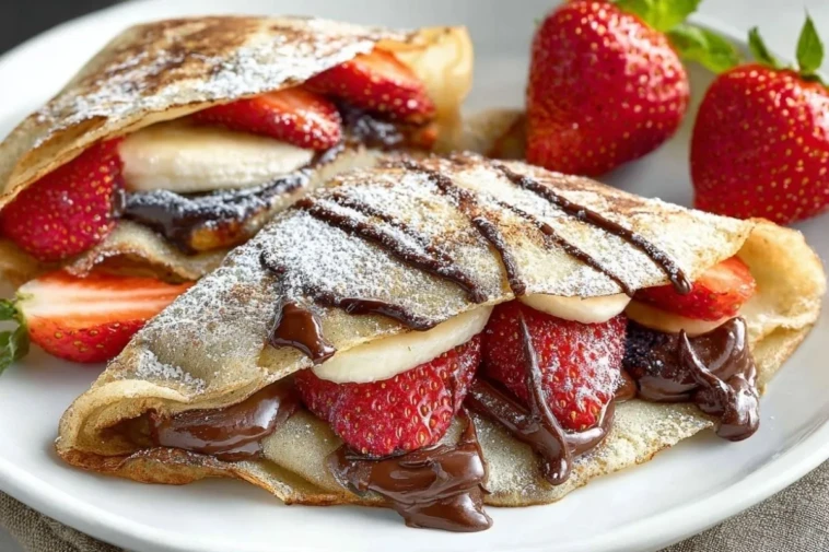 Crepes with Nutella & fresh fruit