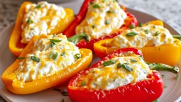 Easy Cream Cheese Stuffed Peppers Appetizer