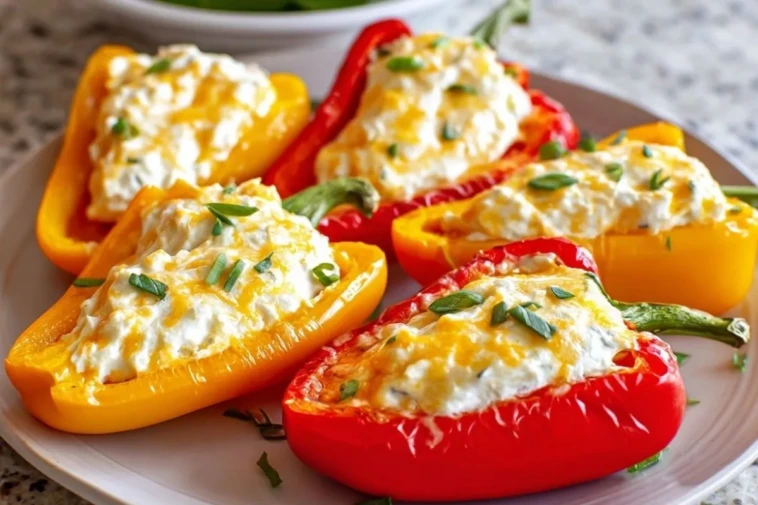 Easy Cream Cheese Stuffed Peppers Appetizer