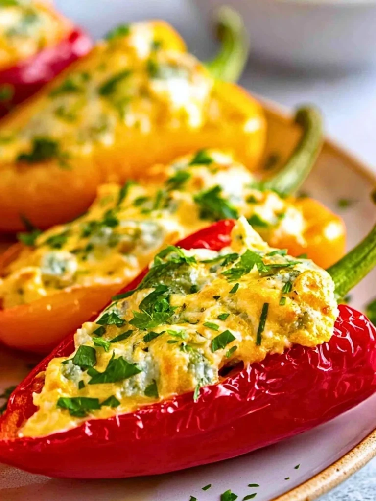 Easy Cream Cheese Stuffed Peppers Appetizer