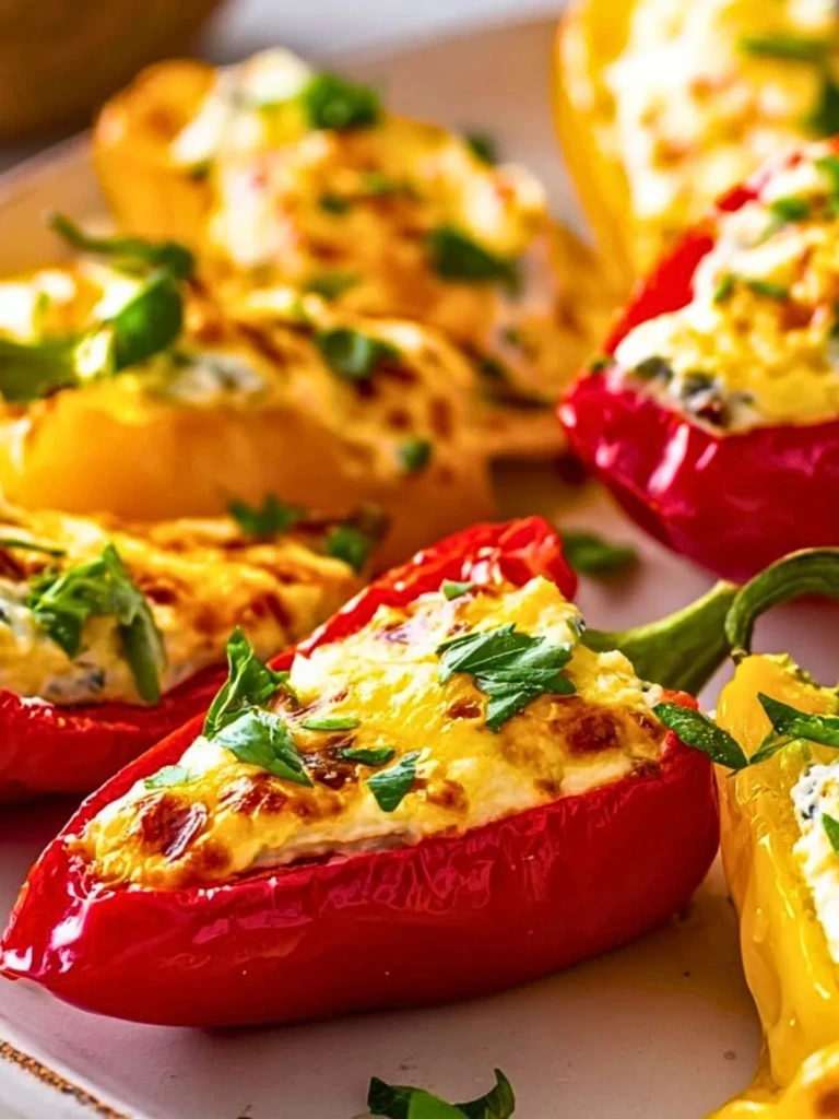 Easy Cream Cheese Stuffed Peppers Appetizer