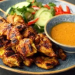 Easy Thai Chicken Satay & Peanut Sauce