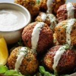 Falafel Balls with Tahini Drizzle