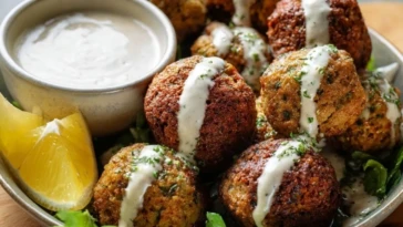 Falafel Balls with Tahini Drizzle