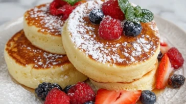 Fluffy Japanese Soufflé Pancakes