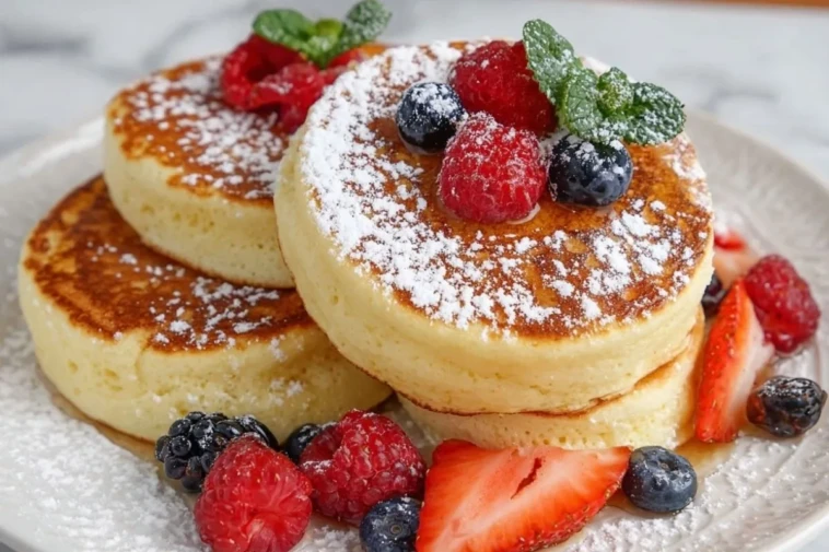 Fluffy Japanese Soufflé Pancakes