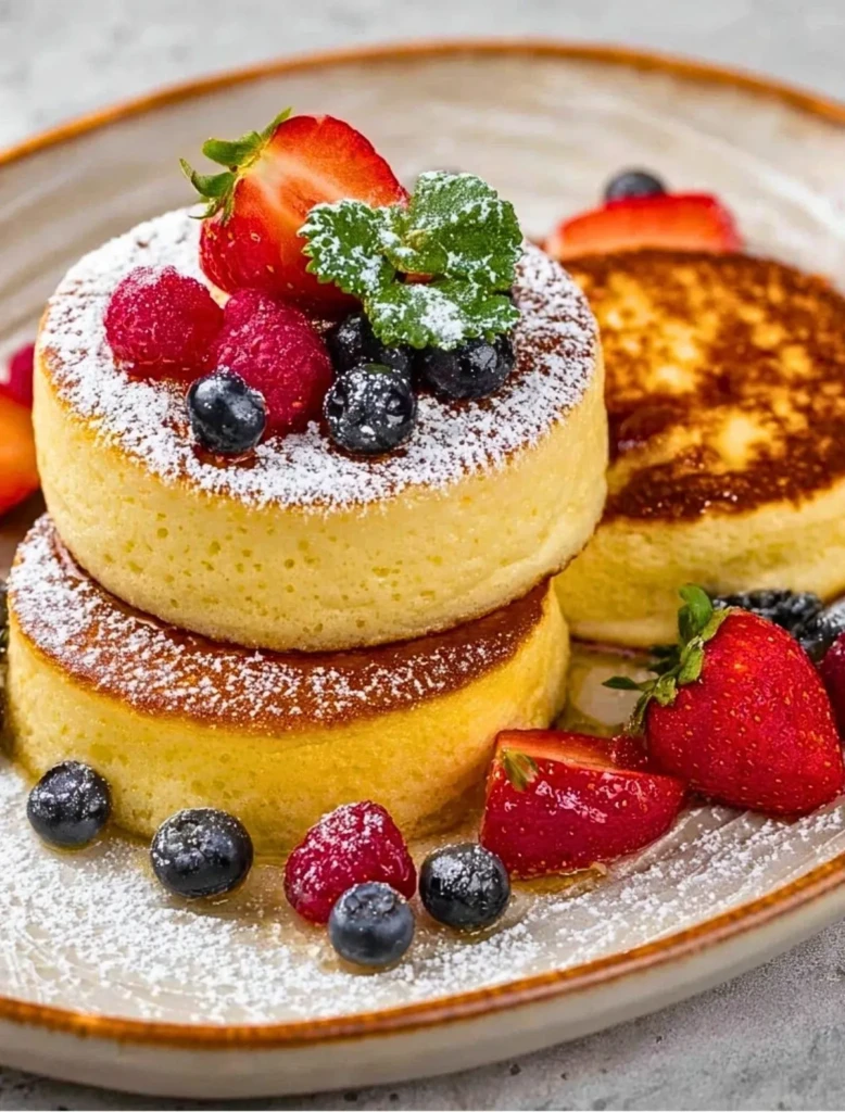 Fluffy Japanese Soufflé Pancakes