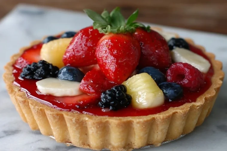Fruit Tart with Glossy Glaze
