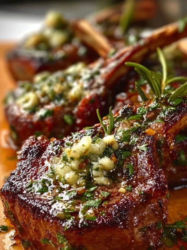 Garlic Butter Lamb Chops