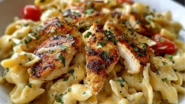 Garlic Parmesan Chicken Pasta