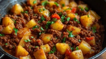 Ground Beef with Potatoes Picadillo