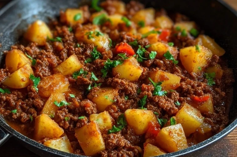 Ground Beef with Potatoes Picadillo