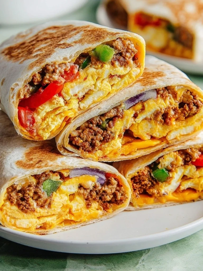 High-Protein Freezer Breakfast Burritos