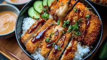Japanese Katsu Bowls with Tonkatsu Sauce