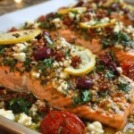 Mediterranean Salmon Bake