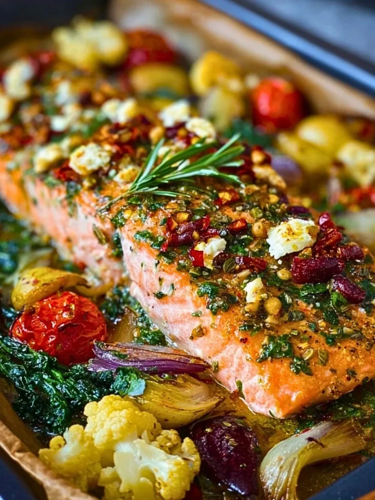 Mediterranean Salmon Bake