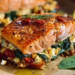 Mediterranean Stuffed Salmon
