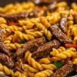 One-Pot Smoky Honey BBQ Steak Pasta