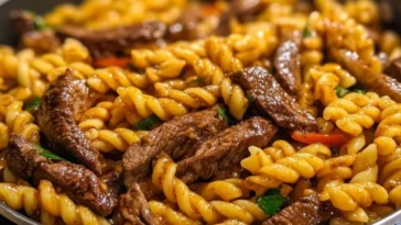 One-Pot Smoky Honey BBQ Steak Pasta