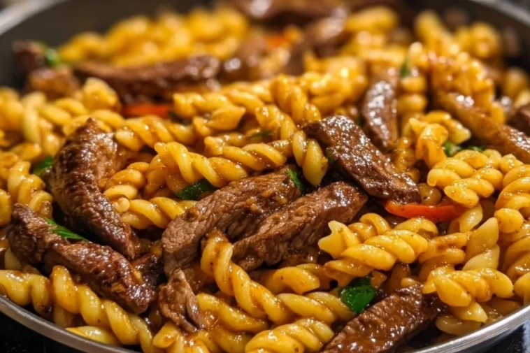 One-Pot Smoky Honey BBQ Steak Pasta