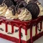 Oreo Red Velvet Cheesecake Drip Cake