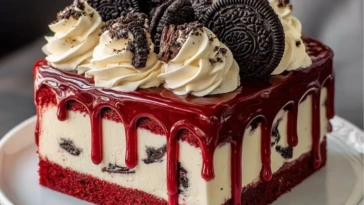 Oreo Red Velvet Cheesecake Drip Cake