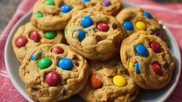 Peanut Butter M&Ms Cookies