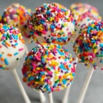 Rainbow Sprinkle Cake Pops