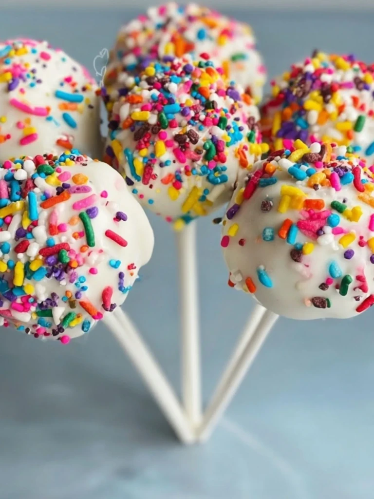 Rainbow Sprinkle Cake Pops