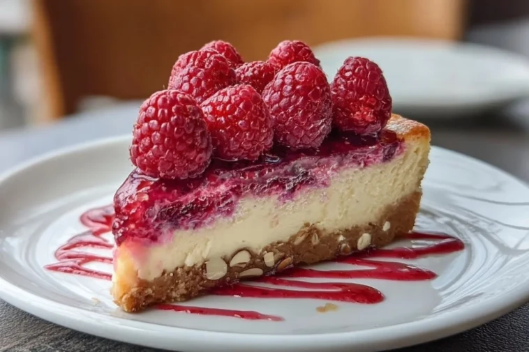 Raspberry Almond Cheesecake - 1