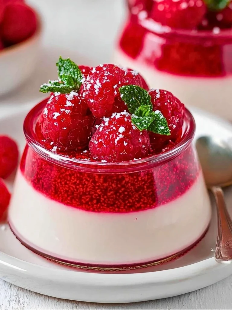 Raspberry Panna Cotta