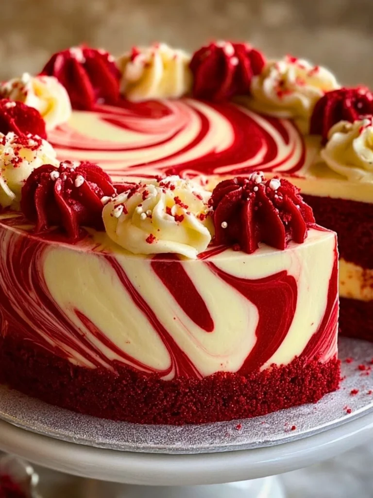 Red Velvet Cheesecake Swirl Cake