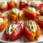 Roasted Mini Sweet Peppers with Goat Cheese