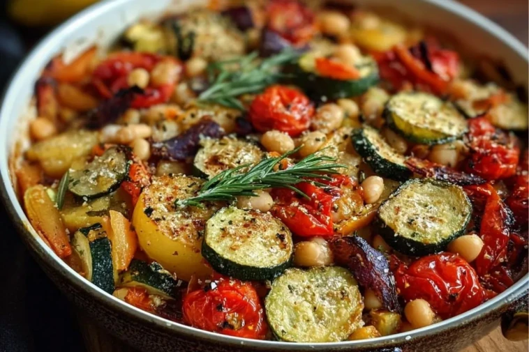 Rustic Roasted Vegetable Bake with Cannellini Beans